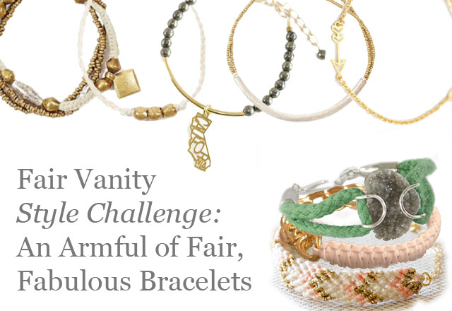 fair vanity, style challenge, bracelets, fashion blog, local DC designers