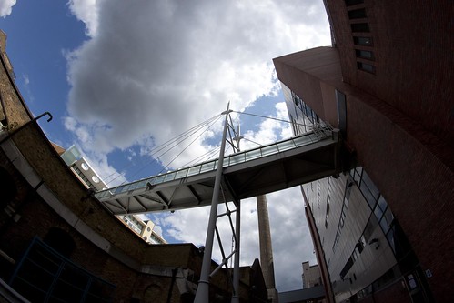 Bridge linking the print works to the listed rum warehouse