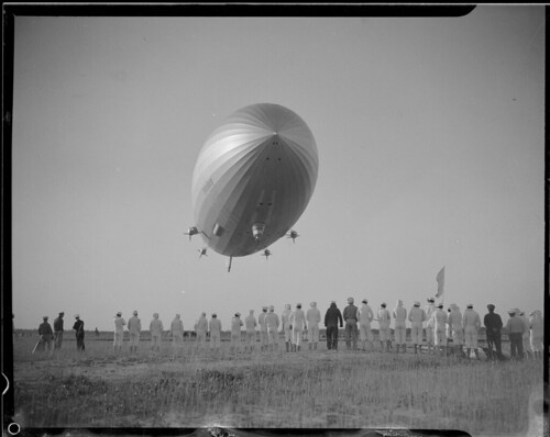 The Hindenburg before she blew up in Lakehurst N.J.