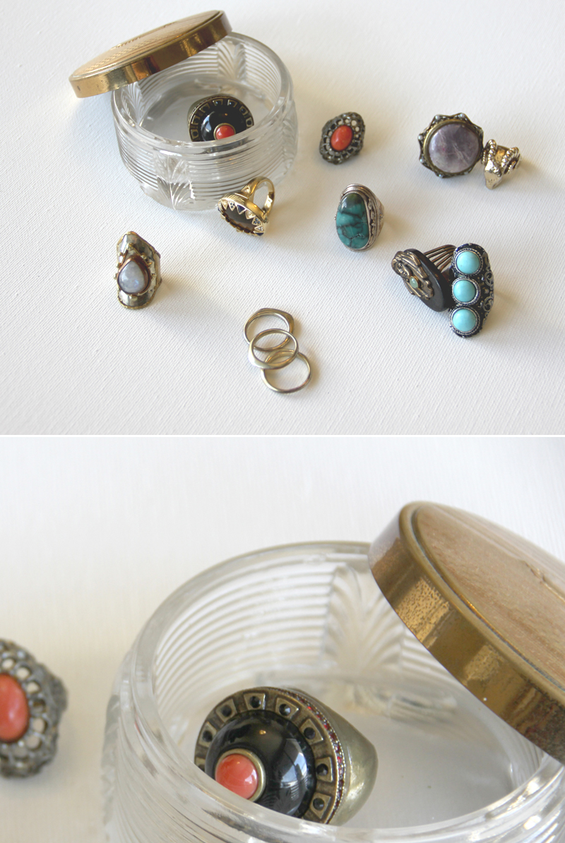Amy Moore rings Strataflora Glass and Sable Home Closet Tool Ciara Sames