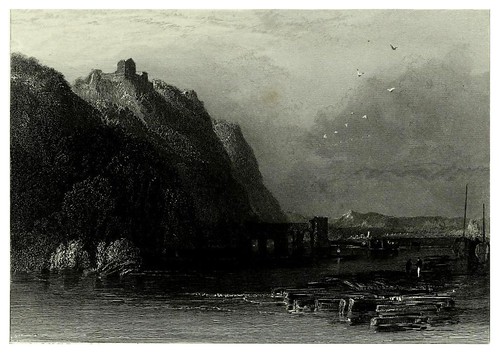 018- Castillo de Hamelin entre Oudon y Ancenis -Liber fluviorum, or, River scenery of France-1857- J. M. W. Turner