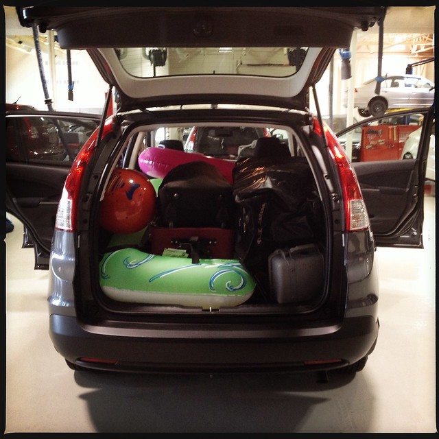 Loaded up & heading to Whistler with @gwenfloyd #GoHondaCRV
