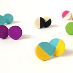 DIY Color Block Earrings
