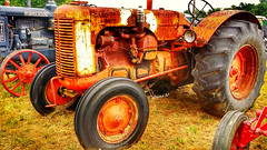 rusted old tractor at the Threshermen's Show