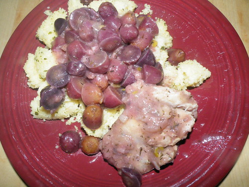 Grapes and chicken