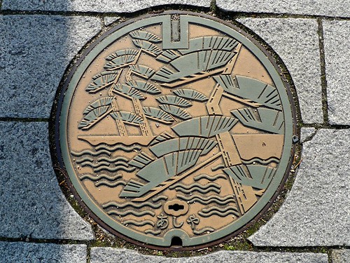 Ashiya Hyogo manhole cover （兵庫県芦屋市のマンホール）