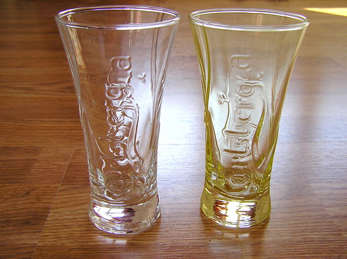 Carlsberg mini pilsner glasses