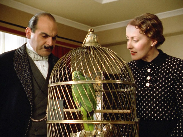 Poirot_MsLemon_DisappearanceDavenheim_parrot