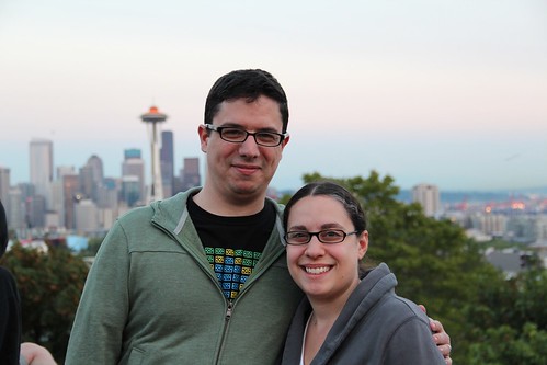 Felipe and I with the Seattle Skyline