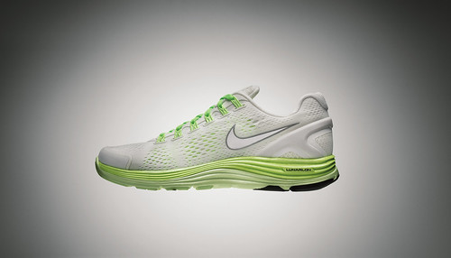 Nike LunarGlide+ 4 White-Volt