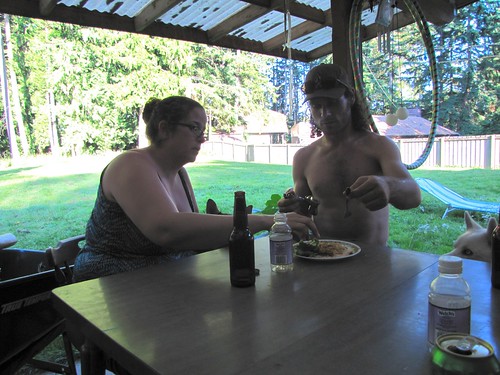 Lisa and Zane at the table