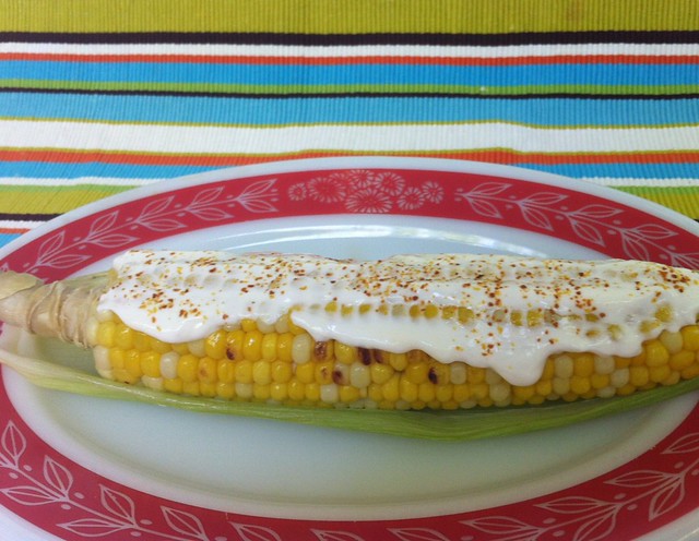 I made street cart style elote (Mexican corn-on-the-cob)