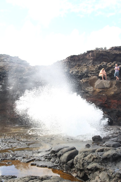 The Nakalele Blowhole in action.