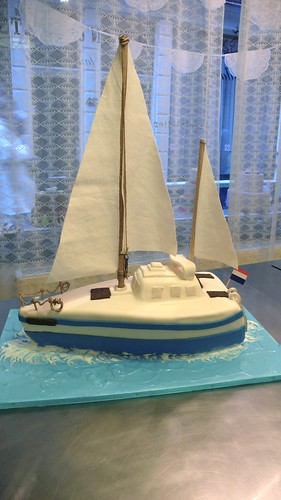 3D Sail Boat Cake by CAKE Amsterdam - Cakes by ZOBOT