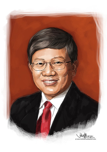 digital portrait illustration of Heng CG