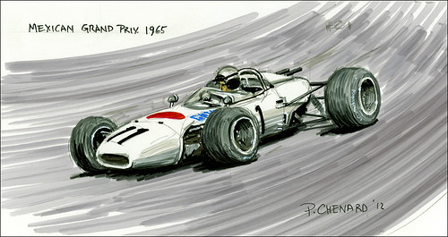 Mexican GP 1965 by Automobiliart