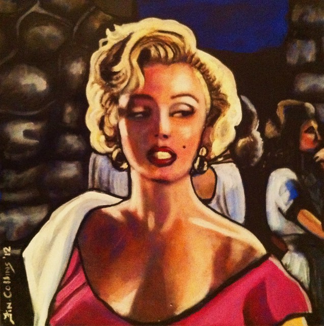 Marilyn MonroeNiagara acrylic on canvas by Fin Collins 