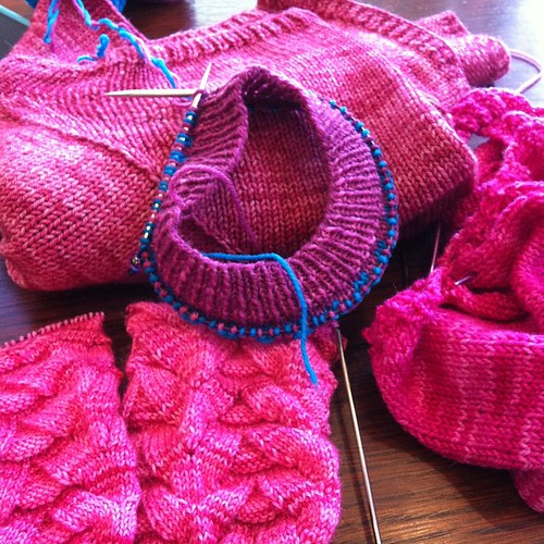 Only pink knitting allowed!
