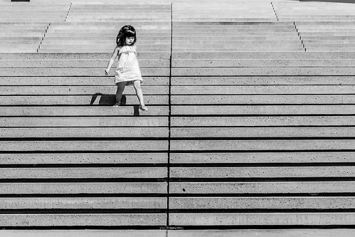 Girl on Stairs