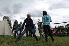 Guides and Scouts outdoors