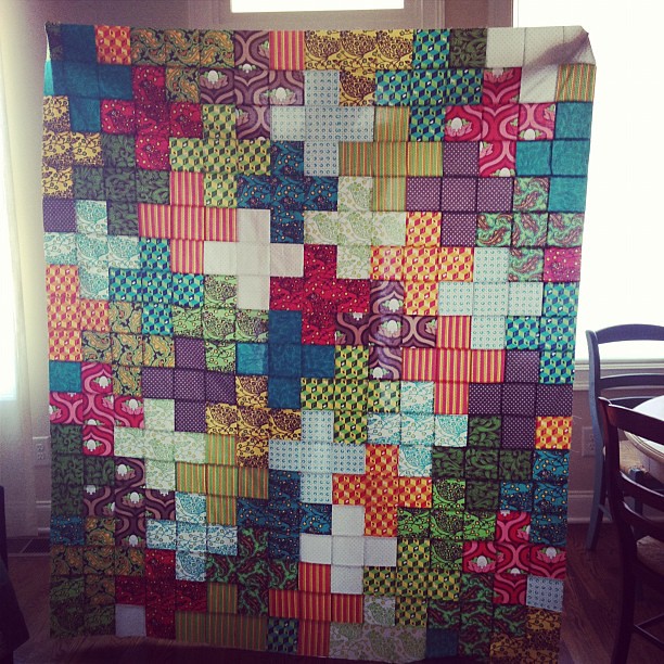 Quilt top for my mom complete!!!