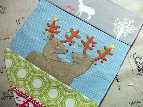 WIP: Christmas Bunting Reindeer flag