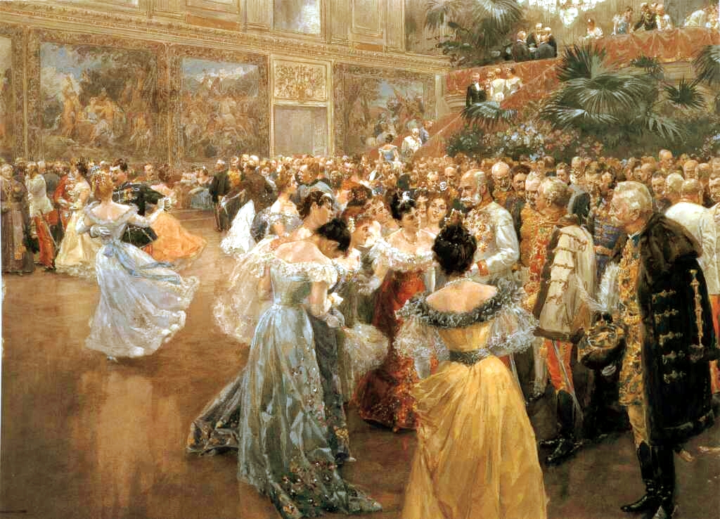 Court Ball in Vienna by Wilhelm Gause, 1900