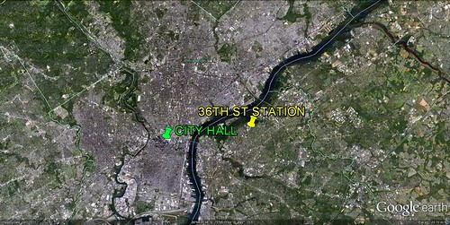 Philadelphia and nearby New Jersey (via Google Earth)