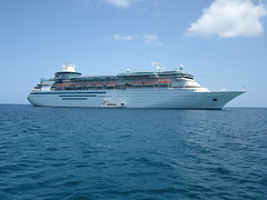 Monarch of the Seas at anchor off Coco Cay