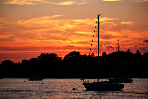Sunset In Newburyport Harbor by KAM918