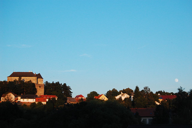 Albrechtsberg, blaue Stunde
