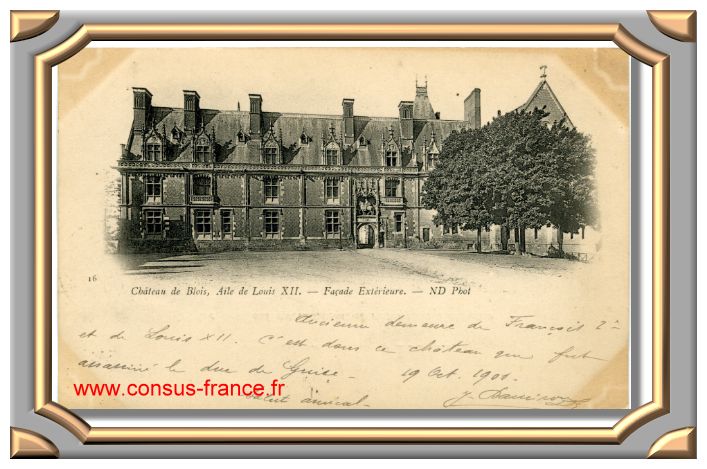 Château de BLOIS - Aile de Louis XII - Façade extérieure - 16- ND Phot -70-150