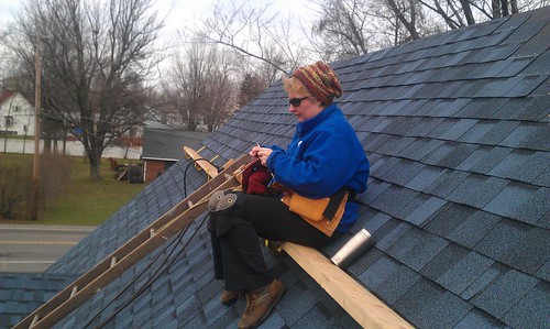 knitter on the roof