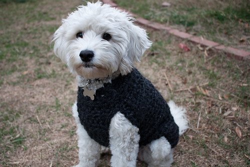 Ella's hand crochet black sweater