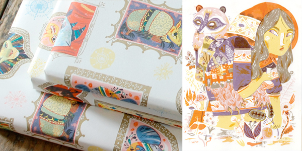 Meg Hunt prints and wrapping paper