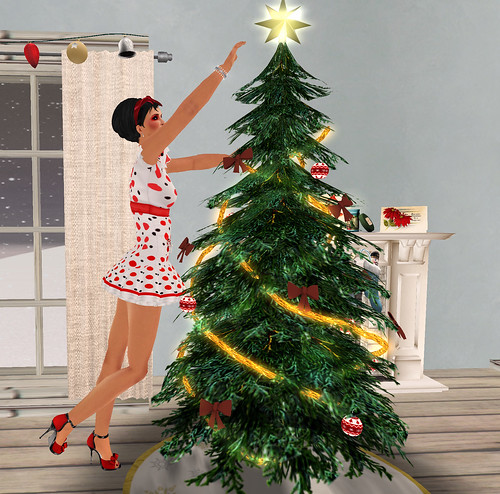 Decorating the Tree - the star