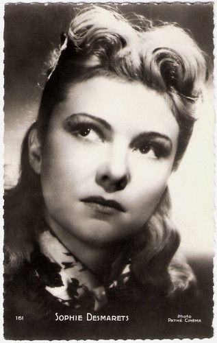 Sophie Desmarets was born Jacqueline Yvonne Eva Desmarets in Paris in 1922