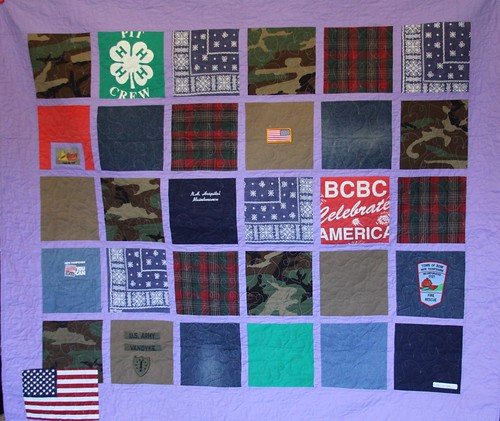 Military Memory Quilt NH Army National Guard