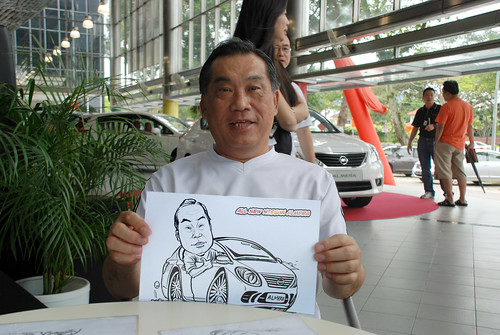 Caricature live sketching for Tan Chong Nissan Almera Soft Launch - Day 2 - 20