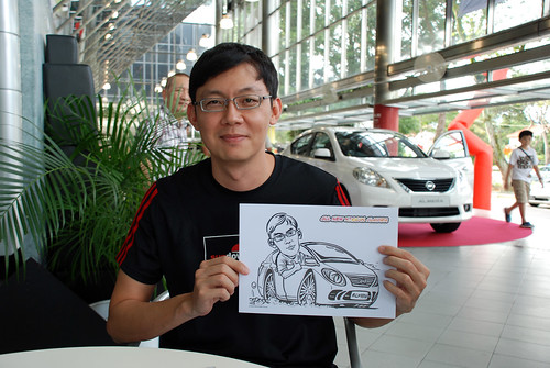 Caricature live sketching for Tan Chong Nissan Almera Soft Launch - Day 2 - 31