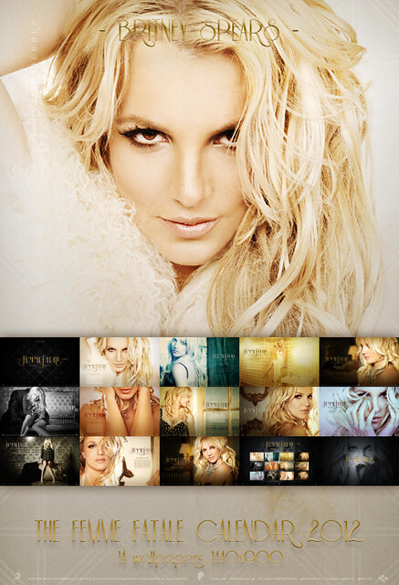 Britney Spears The Femme Fatale Calendar 2012