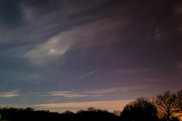 Night Sky at Broemmelsiek Park, in Saint Charles County, Missouri, USA,