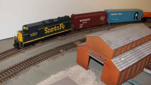 Eddie K's Athearn H.O Scale  Santa Fe freight train replicating the late 1960's and early 1970's era. by Eddie from Chicago