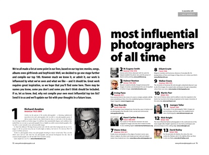 Lista 100 fotógrafos de 'Professional Photographer'