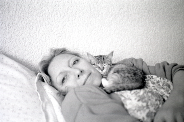 Mom with kitty