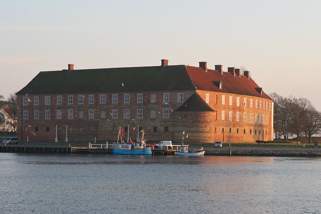 Sonderborg Castle - with the fisherman in front