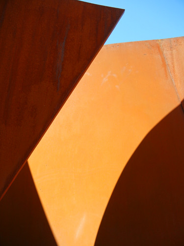 Steel Sculpture by Richard Serra, Cantor Arts Center, Stanford University _ 8382