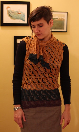 20111206. day #6: Pegboard Lace Tunic by Caroline Bautista.