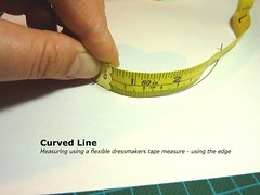 Measuring using flexible tape measure