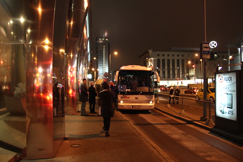 Taking a bus to Port of Tallinn